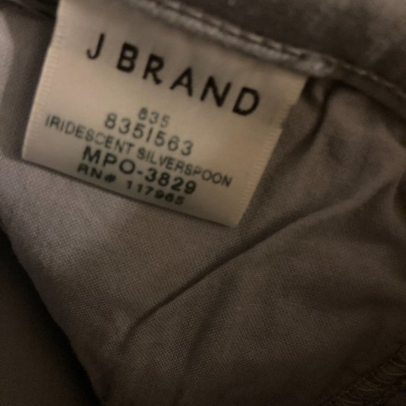 J Brand Iridescent Silverspoon Skinny Jeans Size 24 - Picture 6 of 9